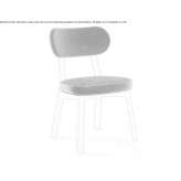 Chair and structure in solid ash fabric Taquari