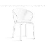Fabric chair with armrests Beynost