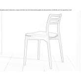 Oak chair with integrated cushion Serzedo