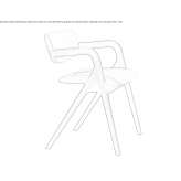 Upholstered chair with armrests Anthili