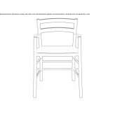 Beech chair with armrests Divisov