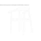 Plastic chair with open backrest and armrests Partille