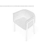 Fabric chair with armrests Kaumberg