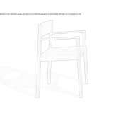Ash and cowhide chair with armrests Catskill