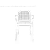 Aluminum chair with stackable armrests Nephi