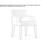 Upholstered chair with armrests Tepezala