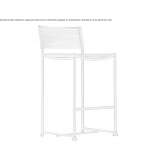Chair with footrest Luynes