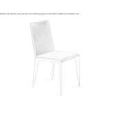 Leather upholstered chair Knezpole
