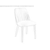 Leather upholstered chair Envira