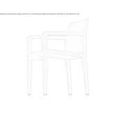 Wooden chair with armrests Kakanj