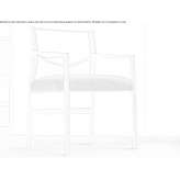 Wooden chair with fabric and leather covering Acos