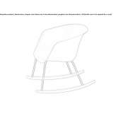 Rocking chair made of polypropylene with armrests Wiednitz