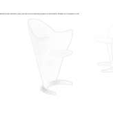 Wooden chair with fabric cover and armrests Selah