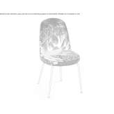 Chair upholstered with fabric Filothei