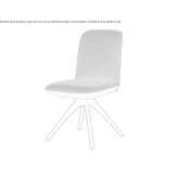 Upholstered trestle chair Racu