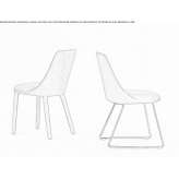 Upholstered chair based on a sled Csongrad
