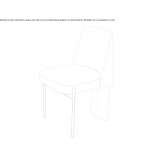 Leather upholstered chair Moere