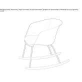 Rocking chair made of polypropylene with an integrated cushion Wiednitz