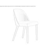 Leather upholstered chair Marl