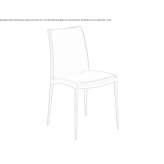 Leather upholstered chair Elverum