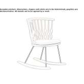 Rocking rocking chair with armrests Chuckey