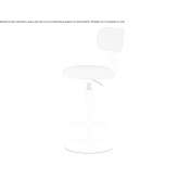 Height-adjustable swivel chair with footrest Scole