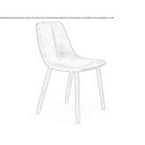 Chair upholstered with fabric Sesimbra