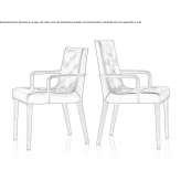 Upholstered chair Busalla
