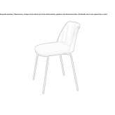 Polypropylene chair with integrated cushion Fritch