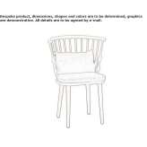 Beech chair with integrated cushion Chuckey