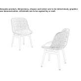 Chair upholstered with fabric Laenghem