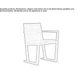 Chair with armrests and integrated cushion Kalama