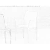 Leather chair with armrests Hespe