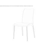 Leather upholstered chair Elverum