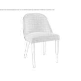 Chair upholstered with fabric Marl