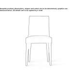 Chair upholstered in fabric with a removable cover Tepezala