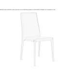 Leather upholstered chair Bocono
