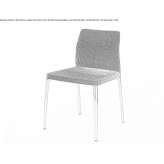 Chair upholstered in fabric with a removable cover Struga