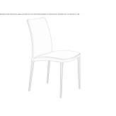 Leather upholstered chair Elverum