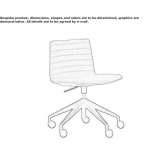 Swivel chair with 5-star base and wheels Jibou