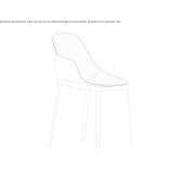 Upholstered chair with armrests Gagarin