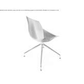 Technopolymer trestle chair Plato