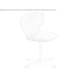 Swivel chair with 4-star base Zagra