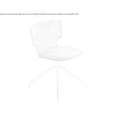 A trestle chair with a removable cover Zagra
