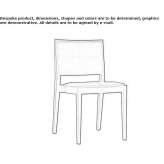 Krzesło z litego drewna, które można sztaplować, ze zintegrowaną poduszką Mioglia