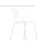 A chair with armrests that can be stacked Errol