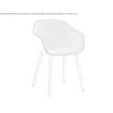 Chair upholstered in fabric with armrests Lagnieu
