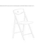Folding chair made of polypropylene Maguilla