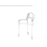 Brass chair with armrests Rakhiv