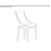Upholstered chair made of cherry wood Liempde